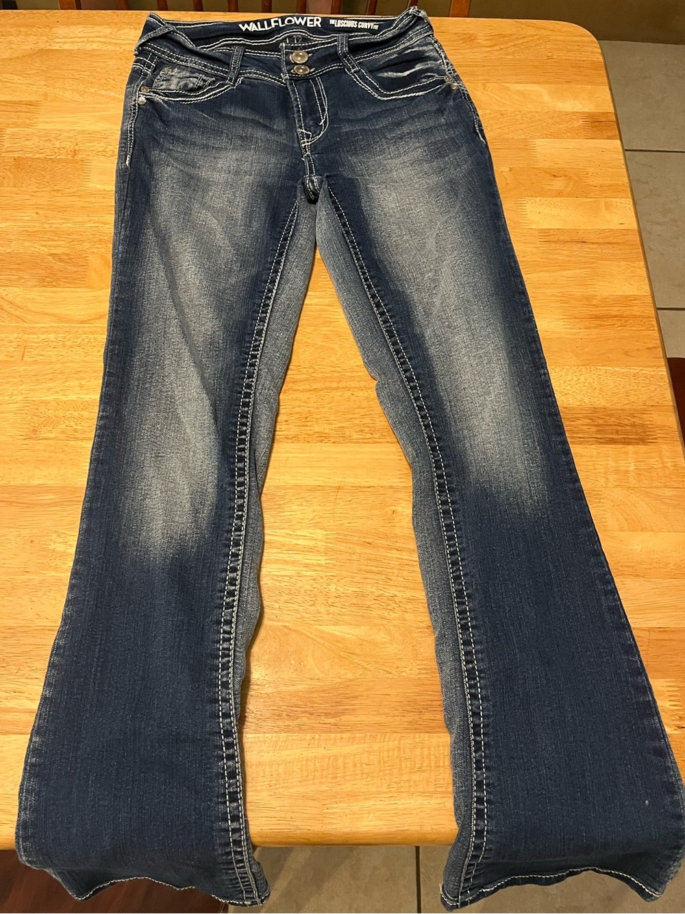 Wallflower Dark Blue Flared Jeans